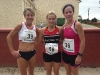 First three ladies over the finis line